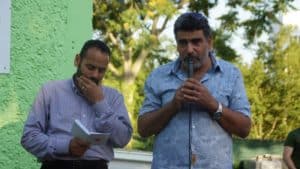 Dr. Saad Elgazar und Sami Ibrahim von der muslimischen Gemeinde. Foto: Philine Schlick