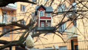 Futterhaus "Zur Vogelhochzeit". Foto: Philine Schlick