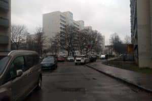 Blick vom kurzen Ende der Florian-Geyer-Straße in Richtung Pfeifferhannsstraße. Foto: Philine Schlick