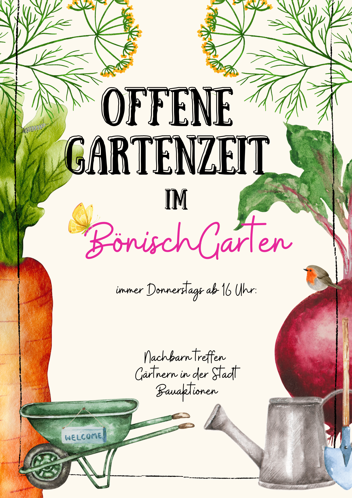 Fällt leider aus: Offene Gartenzeit im BönischGarten