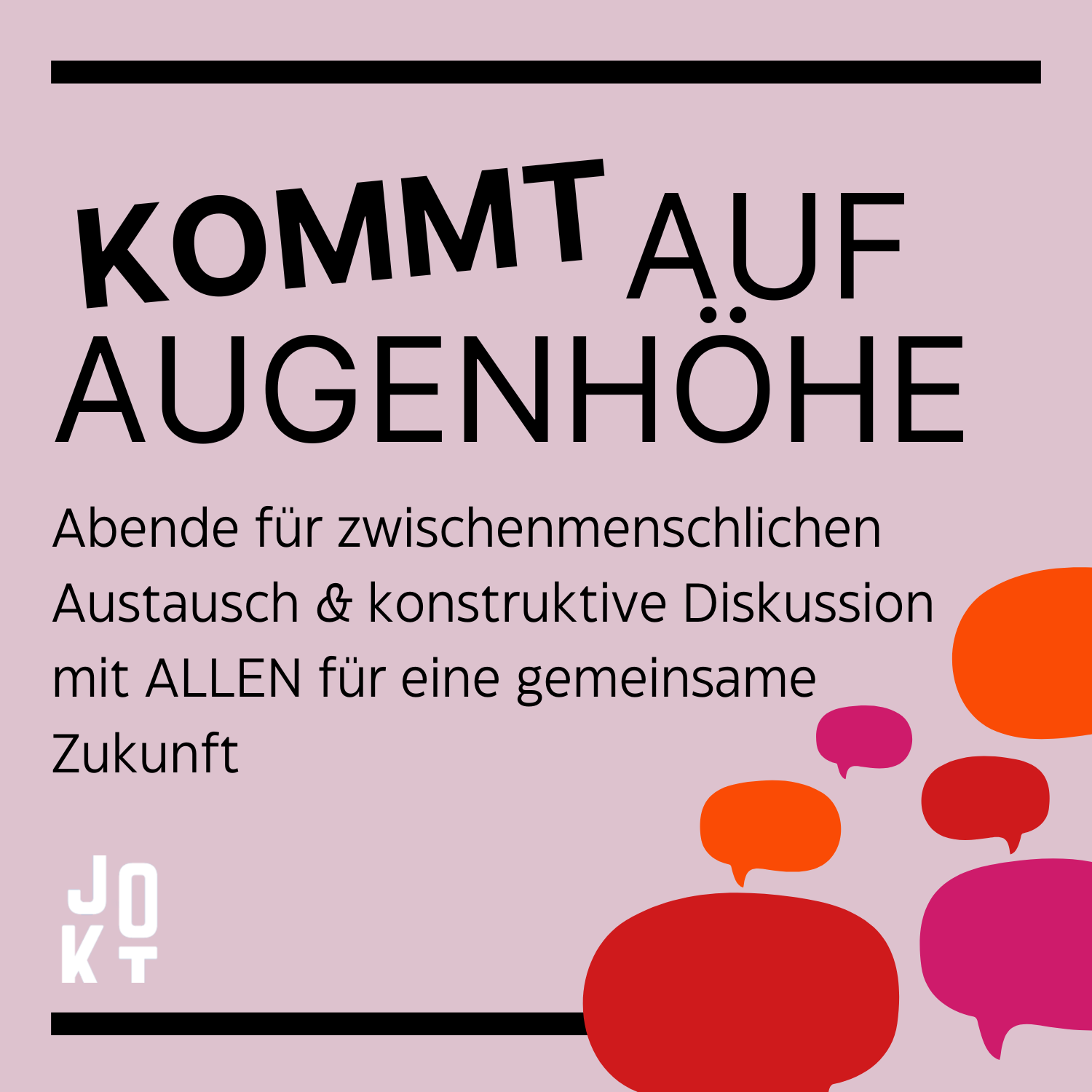 AUF AUGENHÖHE - ein Abend mit der Letzten Generation