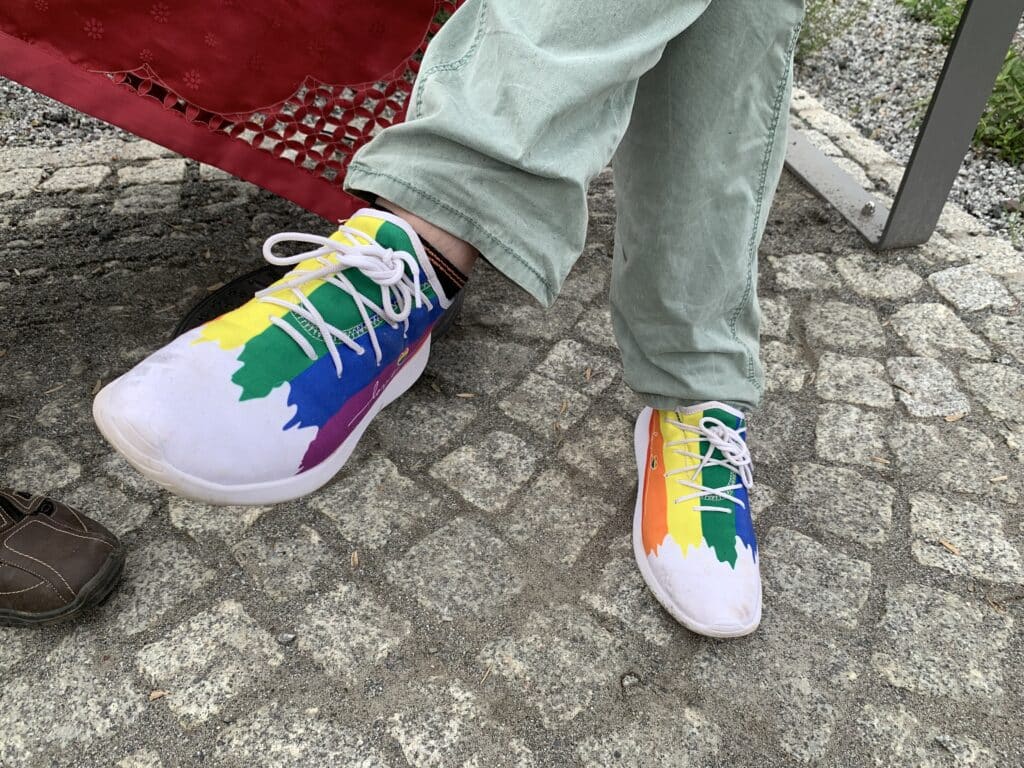 Bunte Schuhe