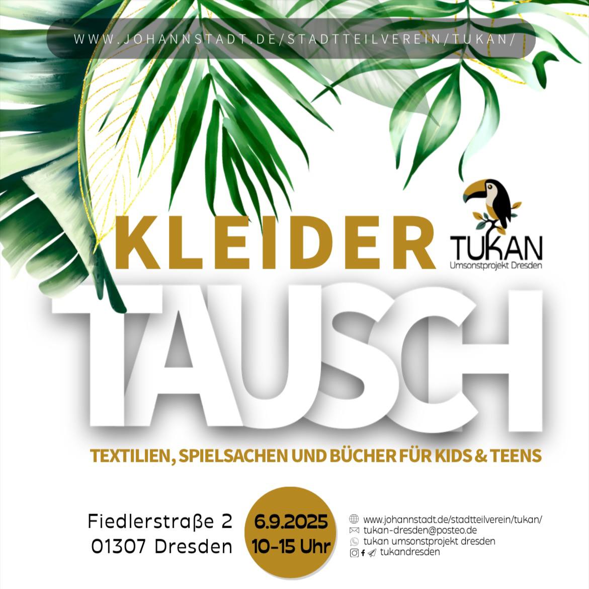 TUKAN Umsonstmarkt - Kleidung, Spielsachen und Bücher für Kids & Teens