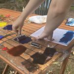 Druck entlang der Natur