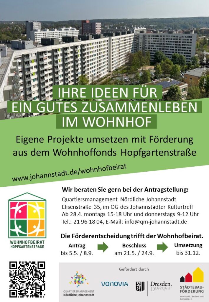 Aushang Projektaufruf Wohnhoffonds