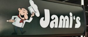 Symbolbild Koch mit Bastlädtein, Schriftzug Jami's