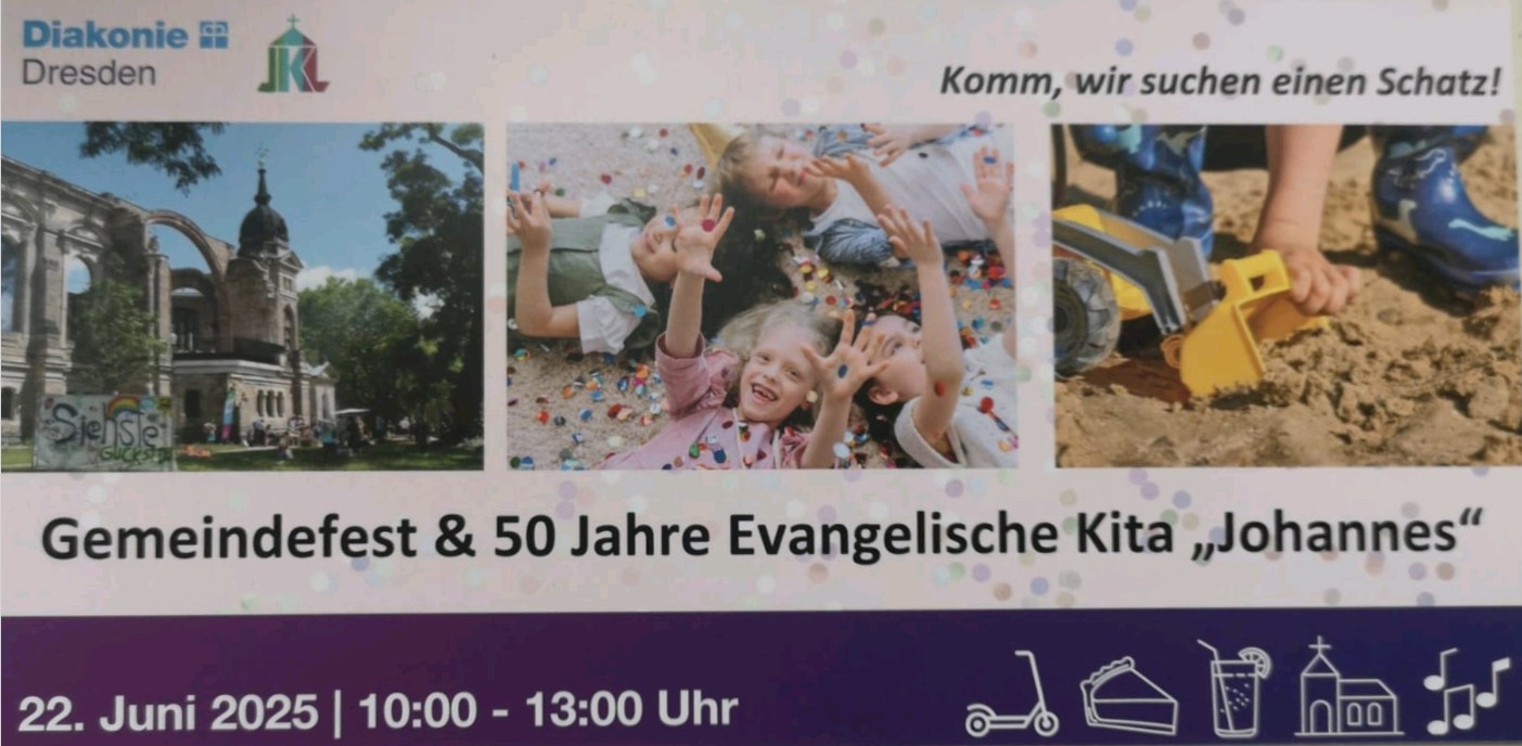 Gemeindefest der Kirchgemeinde Johannes-Kreuz-Lukas und Jubiläum des Johannes-Kindergarten