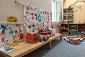 Spielzimmer im Kindergarten.