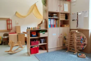 Spielzimmer im Kindergarten.
